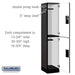 Salsbury 15" Wide Double Tier Designer Wood Locker - 1 Wide - 6 Feet High - 18 Inches Deep - Black - Hasps - Sweatfully