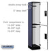 Salsbury 15" Wide Double Tier Designer Wood Locker - 1 Wide - 6 Feet High - 18 Inches Deep - Blue - Hasps - Sweatfully