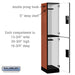Salsbury 15" Wide Double Tier Designer Wood Locker - 1 Wide - 6 Feet High - 18 Inches Deep - Cherry - Hasps - Sweatfully