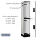 Salsbury 15" Wide Double Tier Designer Wood Locker - 1 Wide - 6 Feet High - 18 Inches Deep - Gray - Hasps - Sweatfully