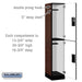 Salsbury 15" Wide Double Tier Designer Wood Locker - 1 Wide - 6 Feet High - 18 Inches Deep - Mahogany - Hasps - Sweatfully
