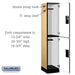 Salsbury 15" Wide Double Tier Designer Wood Locker - 1 Wide - 6 Feet High - 18 Inches Deep - Maple - Hasps - Sweatfully