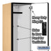 Salsbury 15" Wide Double Tier Designer Wood Locker - 1 Wide - 6 Feet High - 18 Inches Deep - Maple - Hasps - Sweatfully