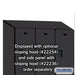 Salsbury 15" Wide Double Tier Designer Wood Locker - 3 Wide - 6 Feet High - 21 Inches Deep - Black - Hasps - Sweatfully