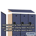 Salsbury 15" Wide Double Tier Designer Wood Locker - 3 Wide - 6 Feet High - 21 Inches Deep - Blue - Hasps - Sweatfully