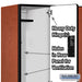Salsbury 15" Wide Double Tier Designer Wood Locker - 3 Wide - 6 Feet High - 21 Inches Deep - Cherry - Hasps - Sweatfully