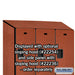 Salsbury 15" Wide Double Tier Designer Wood Locker - 3 Wide - 6 Feet High - 21 Inches Deep - Cherry - Hasps - Sweatfully