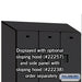 Salsbury 15" Wide Double Tier Designer Wood Locker - 3 Wide - 6 Feet High - 24 Inches Deep - Black - Hasps - Sweatfully