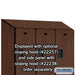 Salsbury 15" Wide Double Tier Designer Wood Locker - 3 Wide - 6 Feet High - 24 Inches Deep - Mahogany - Hasps - Sweatfully
