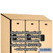 Salsbury 15" Wide Double Tier Designer Wood Locker - 3 Wide - 6 Feet High - 24 Inches Deep - Maple - Hasps - Sweatfully