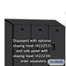 Salsbury 15" Wide Double Tier Designer Wood Locker - 3 Wide - 6 Feet High - 18 Inches Deep - Black - Hasps - Sweatfully