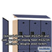 Salsbury 15" Wide Double Tier Designer Wood Locker - 3 Wide - 6 Feet High - 18 Inches Deep - Blue - Hasps - Sweatfully