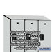 Salsbury 15" Wide Double Tier Designer Wood Locker - 3 Wide - 6 Feet High - 18 Inches Deep - Gray - Hasps - Sweatfully