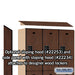 Salsbury 15" Wide Double Tier Designer Wood Locker - 3 Wide - 6 Feet High - 18 Inches Deep - Mahogany - Hasps - Sweatfully