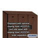 Salsbury 15" Wide Double Tier Designer Wood Locker - 3 Wide - 6 Feet High - 18 Inches Deep - Mahogany - Hasps - Sweatfully