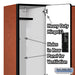 Salsbury 15" Wide Double Tier Designer Wood Locker - 3 Wide - 6 Feet High - 18 Inches Deep - Cherry - Hasps - Sweatfully