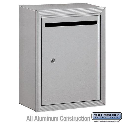 Salsbury Letter Box (Includes Commercial Lock) - Standard - Surface Mounted - Aluminum - Private Access - Sweatfully