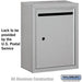 Salsbury Letter Box - Standard - Surface Mounted - Aluminum - USPS Access - Sweatfully