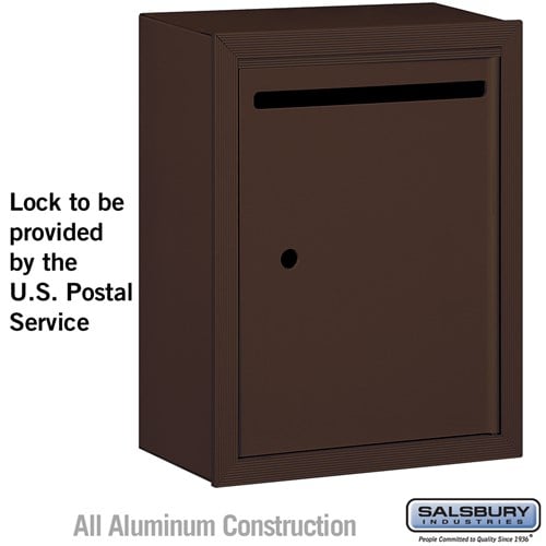 Salsbury Letter Box - Standard - Surface Mounted - Bronze - USPS Access - Sweatfully
