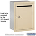 Salsbury Letter Box - Standard - Recessed Mounted - Sandstone - USPS Access - Sweatfully
