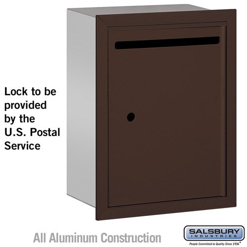 Salsbury Letter Box - Standard - Recessed Mounted - Bronze - USPS Access - Sweatfully