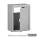 Salsbury Receptacle - Option for Mail Drop - Aluminum - Sweatfully