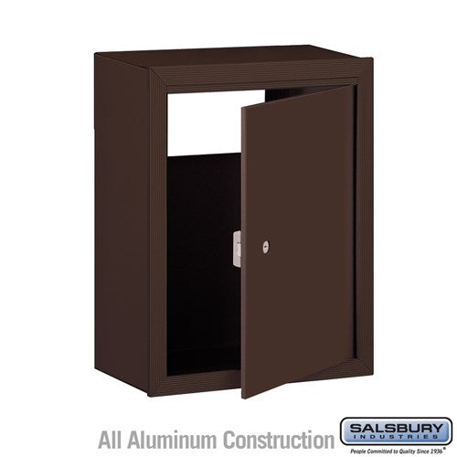 Salsbury Receptacle - Option for Mail Drop - Bronze - Sweatfully