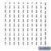 Numbers - Self Adhesive Sheet of (100) for Aluminum Mailboxes - 1 to 100 Series - Sweatfully