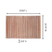 Sunriver Teak Shower and Bath String Mat with Rubber Feet 23.62" x 15.75" - Sweatfully