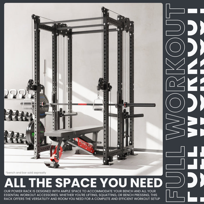 Synergee 2300 Series Power Cage with Plate Loaded Cable Cross Overs - Sweatfully