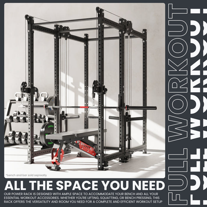 Synergee 2300 Series Power Cage with Plate Loaded Cable Cross Overs - Sweatfully