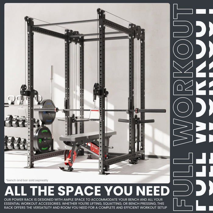 Synergee 2300 Series Power Cage with Plate Loaded Cable Cross Overs - Sweatfully