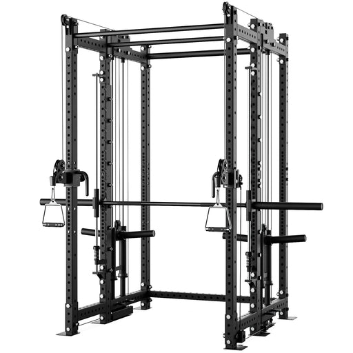Synergee 2300 Series Power Cage with Plate Loaded Cable Cross Overs and Smith Machine - Sweatfully