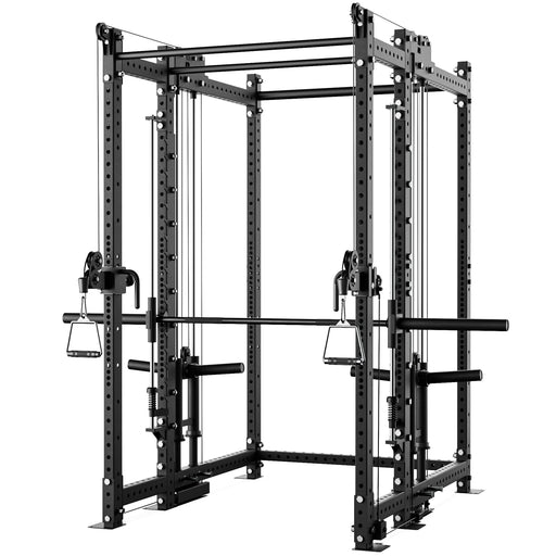 Synergee 2300 Series Power Cage with Plate Loaded Cable Cross Overs and Smith Machine - Sweatfully