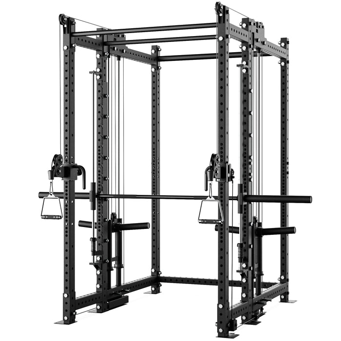 Synergee 2300 Series Power Cage with Plate Loaded Cable Cross Overs and Smith Machine - Sweatfully