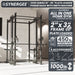 Synergee 2300 Series Power Cage with Plate Loaded Cable Cross Overs and Smith Machine - Sweatfully