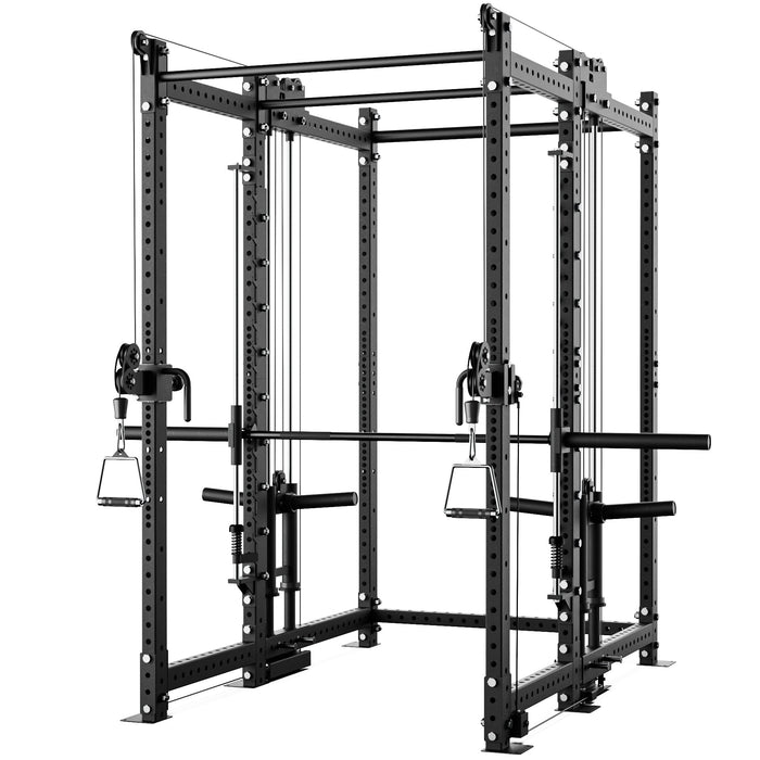 Synergee 2300 Series Power Cage with Plate Loaded Cable Cross Overs and Smith Machine - Sweatfully