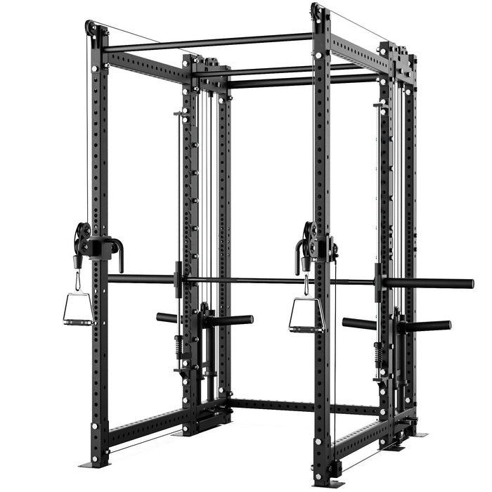 Synergee 2300 Series Power Cage with Plate Loaded Cable Cross Overs and Smith Machine - Sweatfully