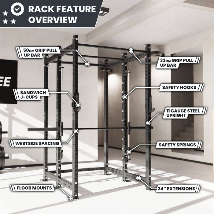 Synergee 2300 Series Power Cage with Smith Machine - Sweatfully