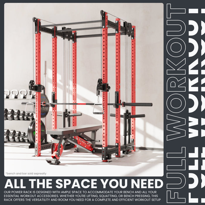 Synergee 2300 Series Power Cage with Plate Loaded Cable Cross Overs - Sweatfully
