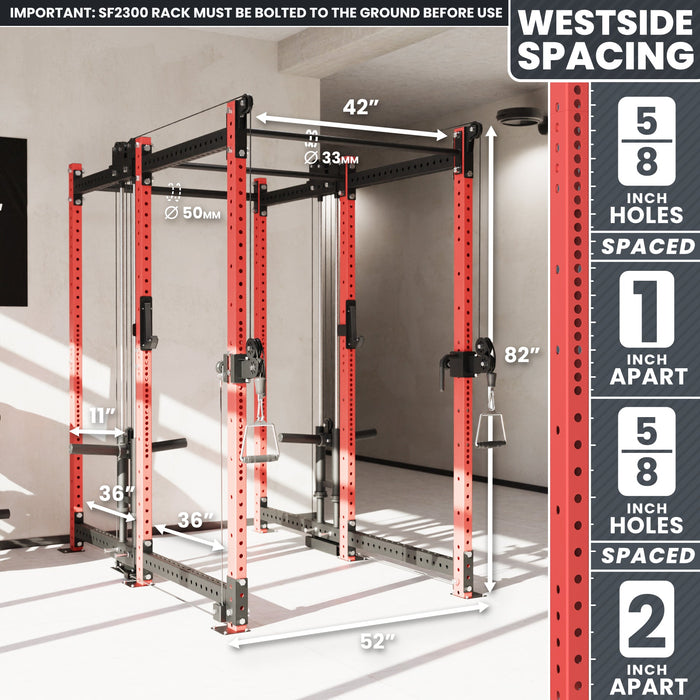 Synergee 2300 Series Power Cage with Plate Loaded Cable Cross Overs - Sweatfully