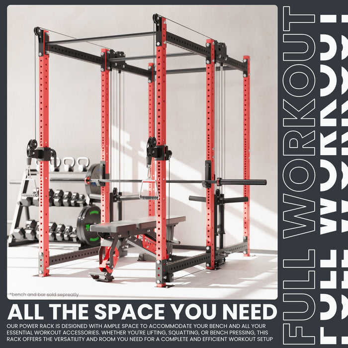Synergee 2300 Series Power Cage with Plate Loaded Cable Cross Overs - Sweatfully
