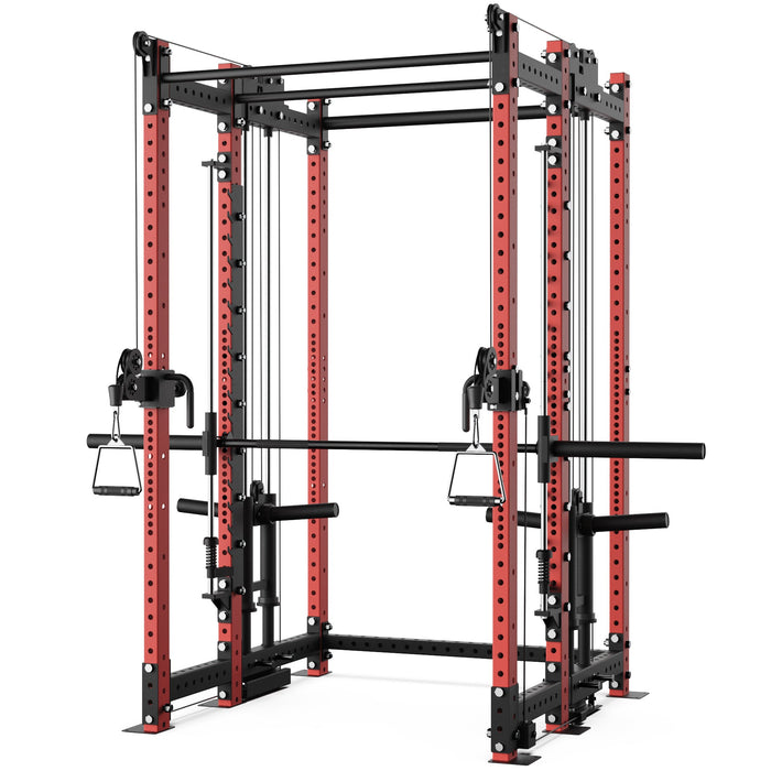 Synergee 2300 Series Power Cage with Plate Loaded Cable Cross Overs and Smith Machine - Sweatfully