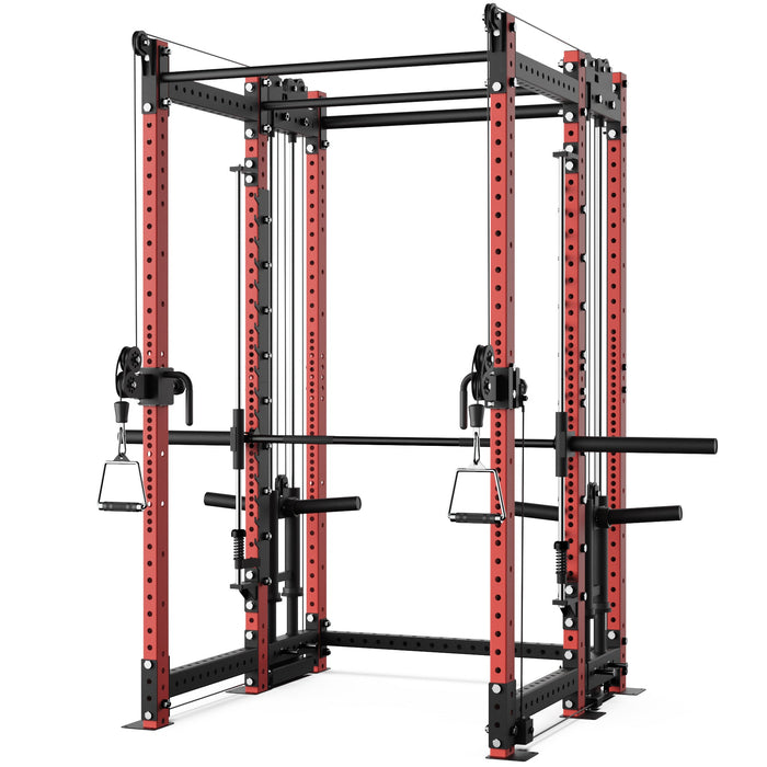 Synergee 2300 Series Power Cage with Plate Loaded Cable Cross Overs and Smith Machine - Sweatfully