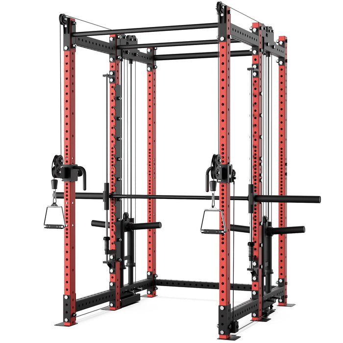 Synergee 2300 Series Power Cage with Plate Loaded Cable Cross Overs and Smith Machine - Sweatfully