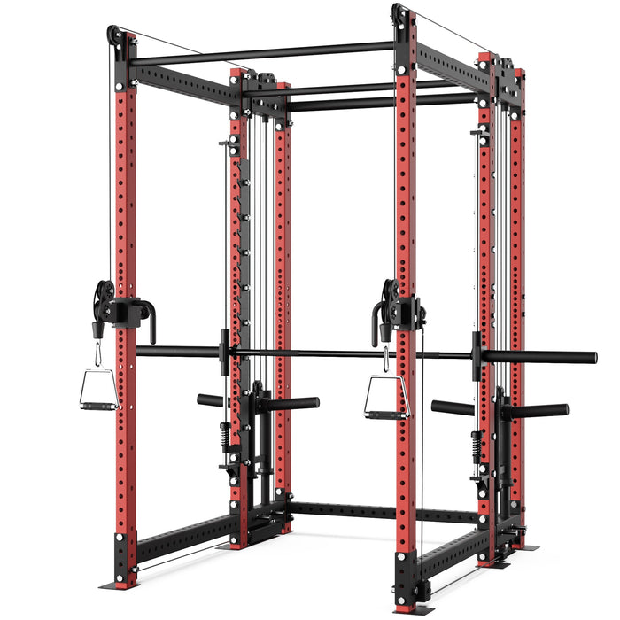 Synergee 2300 Series Power Cage with Plate Loaded Cable Cross Overs and Smith Machine - Sweatfully