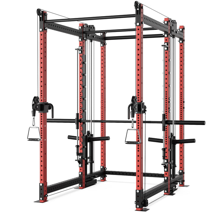 Synergee 2300 Series Power Cage with Plate Loaded Cable Cross Overs and Smith Machine - Sweatfully