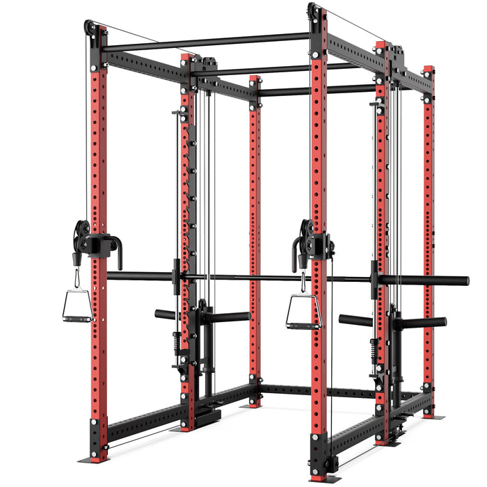 Synergee 2300 Series Power Cage with Plate Loaded Cable Cross Overs and Smith Machine - Sweatfully