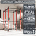 Synergee 2300 Series Power Cage with Plate Loaded Cable Cross Overs and Smith Machine - Sweatfully