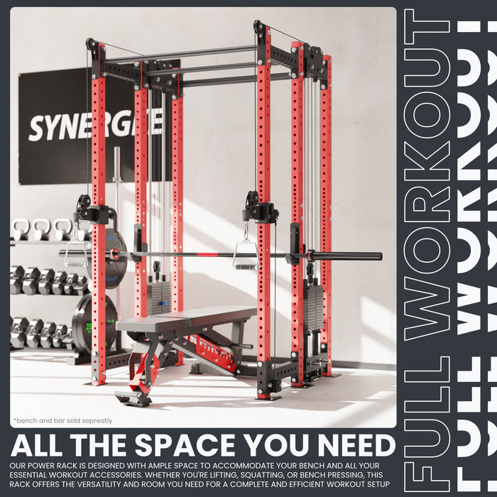 Synergee 2300 Series Power Cage with Synchronized Loaded Cable Cross Overs - Sweatfully